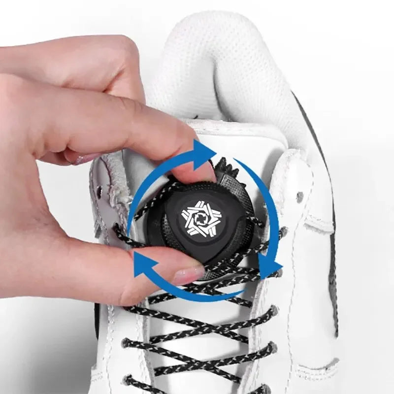 1 Pair Shoe Laces For Sneakers No Tie Shoelaces Swivel Buckle Men And Women Leisure Lazy Shoes Lace Accessories - Smarsty