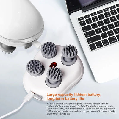 Infrared Scalp Massager for Hair Growth and Relaxation - Smarsty