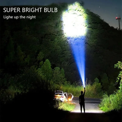 5LED High Power Led Flashlights Rechargeable Camping Spotlight with Side Light 3 Lighting Modes for Camping Adventure Outdoor - Smarsty