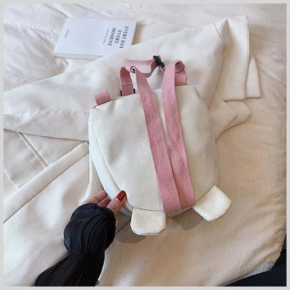 Canvas Baby Backpack Anti Lost Kids School Bag Bear Travel - Smarsty