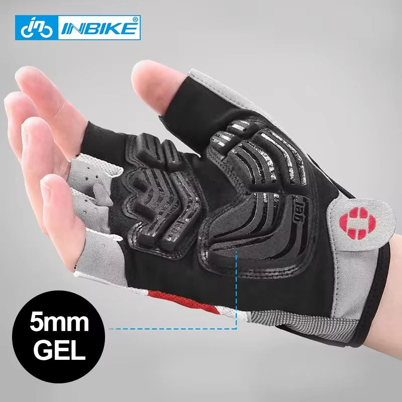 INBIKE Shockproof Gel Cycling Gloves Half Finger - Smarsty