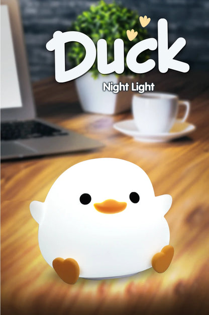 Cute Duck Night Light with Touch Sensor and Timer - Smarsty
