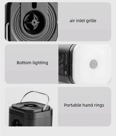 Cordless Electric Air Pump With Lights For Camping - Smarsty