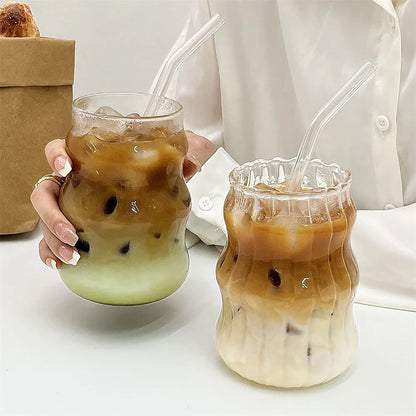 Heat Resistant 530ml Glass Cup for Tea and Juice - Smarsty