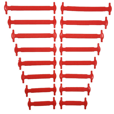 16pcs/lot Silicone Shoelaces No Tie Shoelaces 12 colors Elastic Lace Shoelace Creative Lazy Silicone Laces Rubber Lace - Smarsty