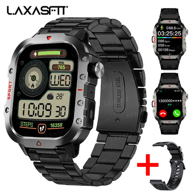 LAXASFIT Men Sports Smart Watch with Blood Oxygen Monitor - Smarsty