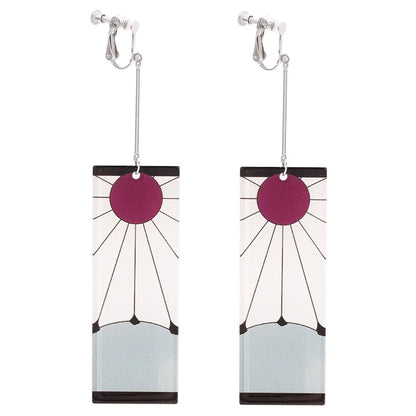 Anime Demon Slayer Acrylic Drop Earrings for Unique Style - Smarsty