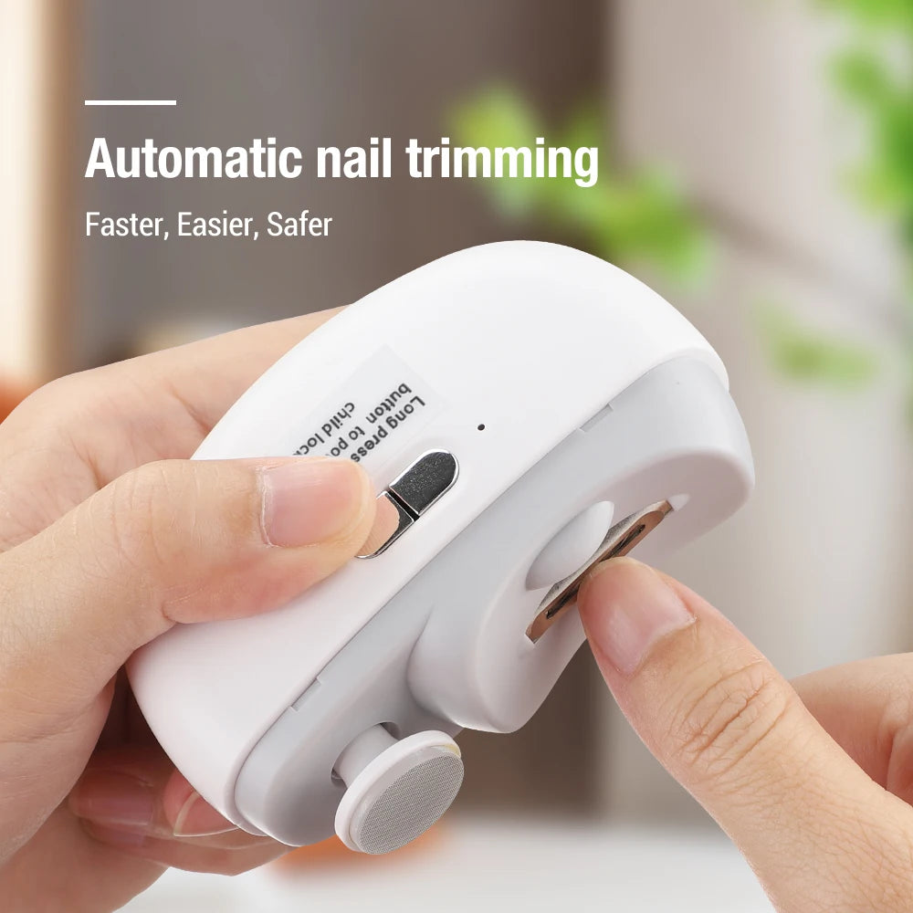 2 In 1 Electric Nail Clippers With Safety Light - Smarsty