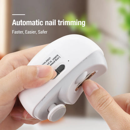 2 In 1 Electric Nail Clippers With Safety Light - Smarsty