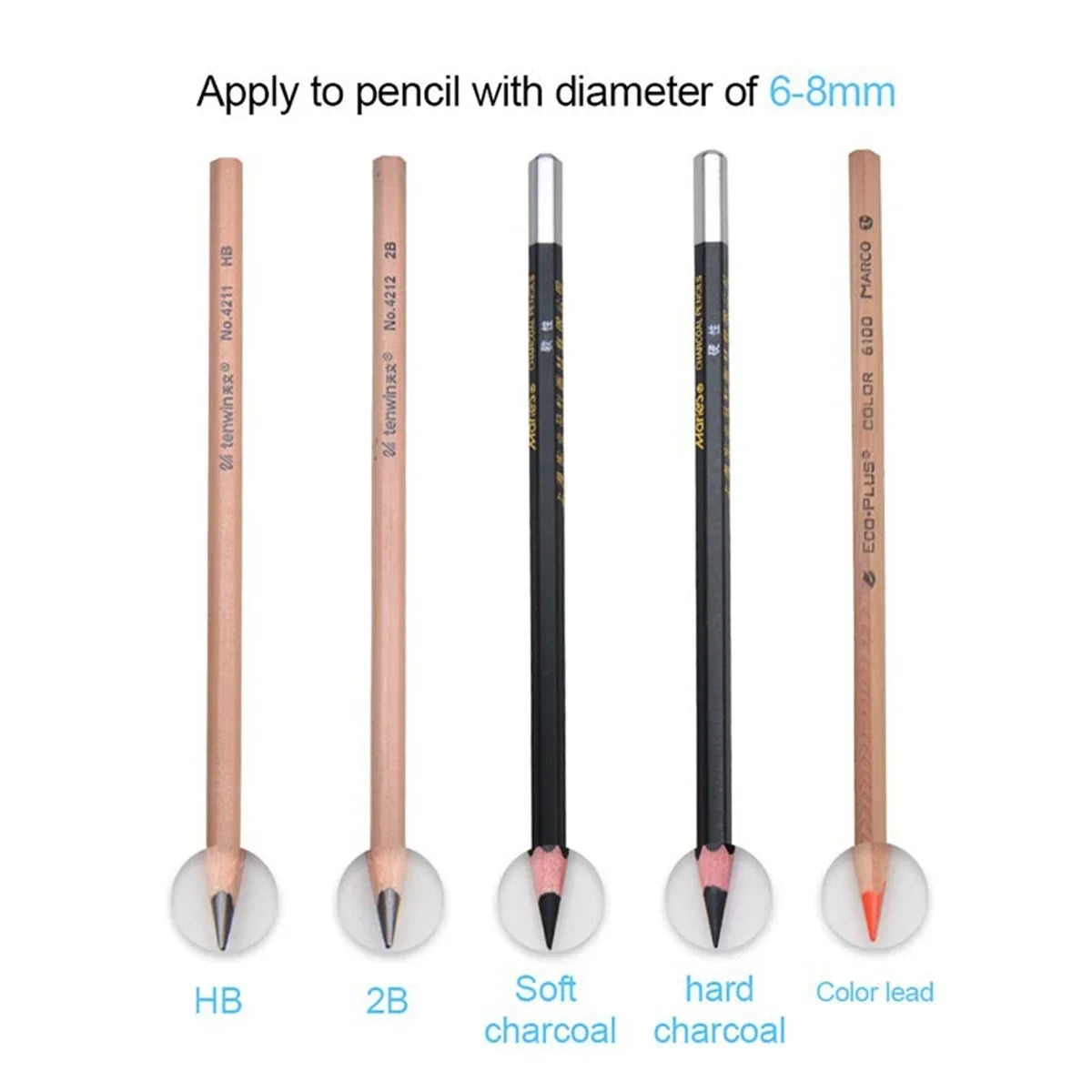 Electric Sharpener Assembly Desktop Automatic Pencil Sharpener Suitable To Pencils (6-8mm) for Students School Office Stationery - Smarsty