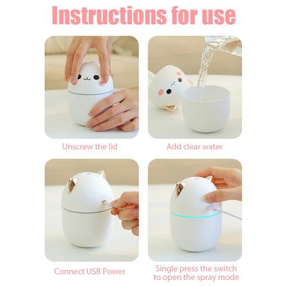 Mini Cute Air Humidifier for Aromatherapy and Purification - Smarsty