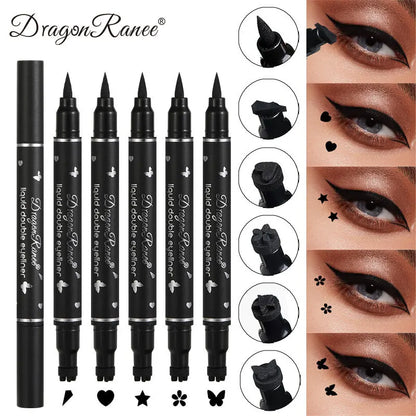 Dragon Ranee Waterproof Double Head Eyeliner for Easy Application - Smarsty