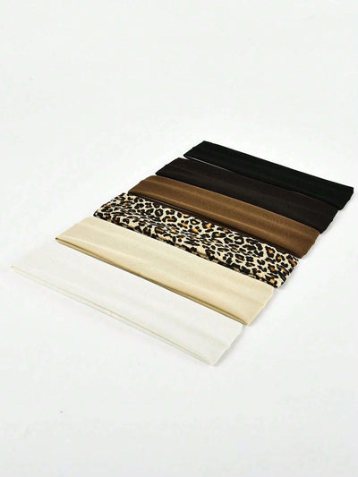 Unisex Sweat Absorbing Sports Headbands 6 Pack Cotton - Smarsty