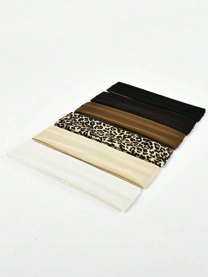 Unisex Sweat Absorbing Sports Headbands 6 Pack Cotton - Smarsty
