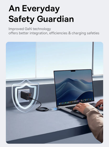 65W GaN USB C Charger With PD QC TravelReadyUltraCompact - Smarsty