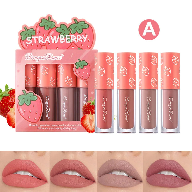 Mini Velvet Matte Lip Gloss Set for Long-Lasting Hydration - Smarsty