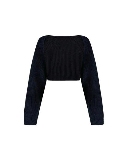 Shrug Raglan Sleeve Open Front Cardigan Elegant Solid Color Ribbed Knitted Cardigan For Spring & Fall Women's Clothing - Smarsty