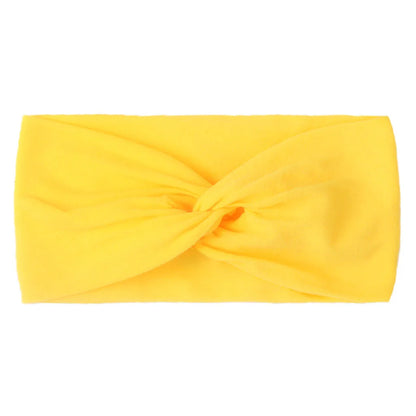 Candy Color Knotted Baby Girl Headband Soft Elastic - Smarsty
