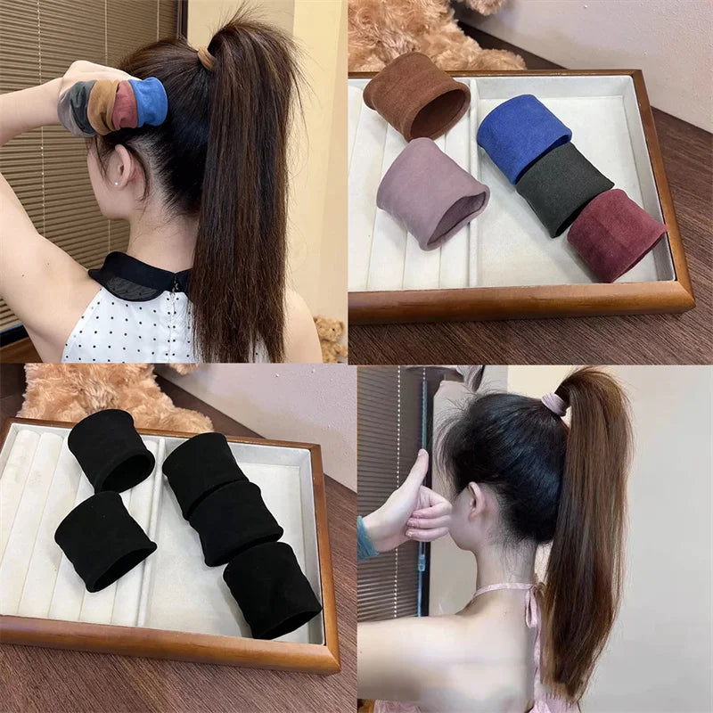 Widen Thick Hair Bands Set Ponytail Holders For Women - Smarsty