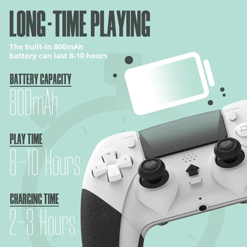 Bluetooth Wireless Controller for PS4 and PC Gaming - Smarsty