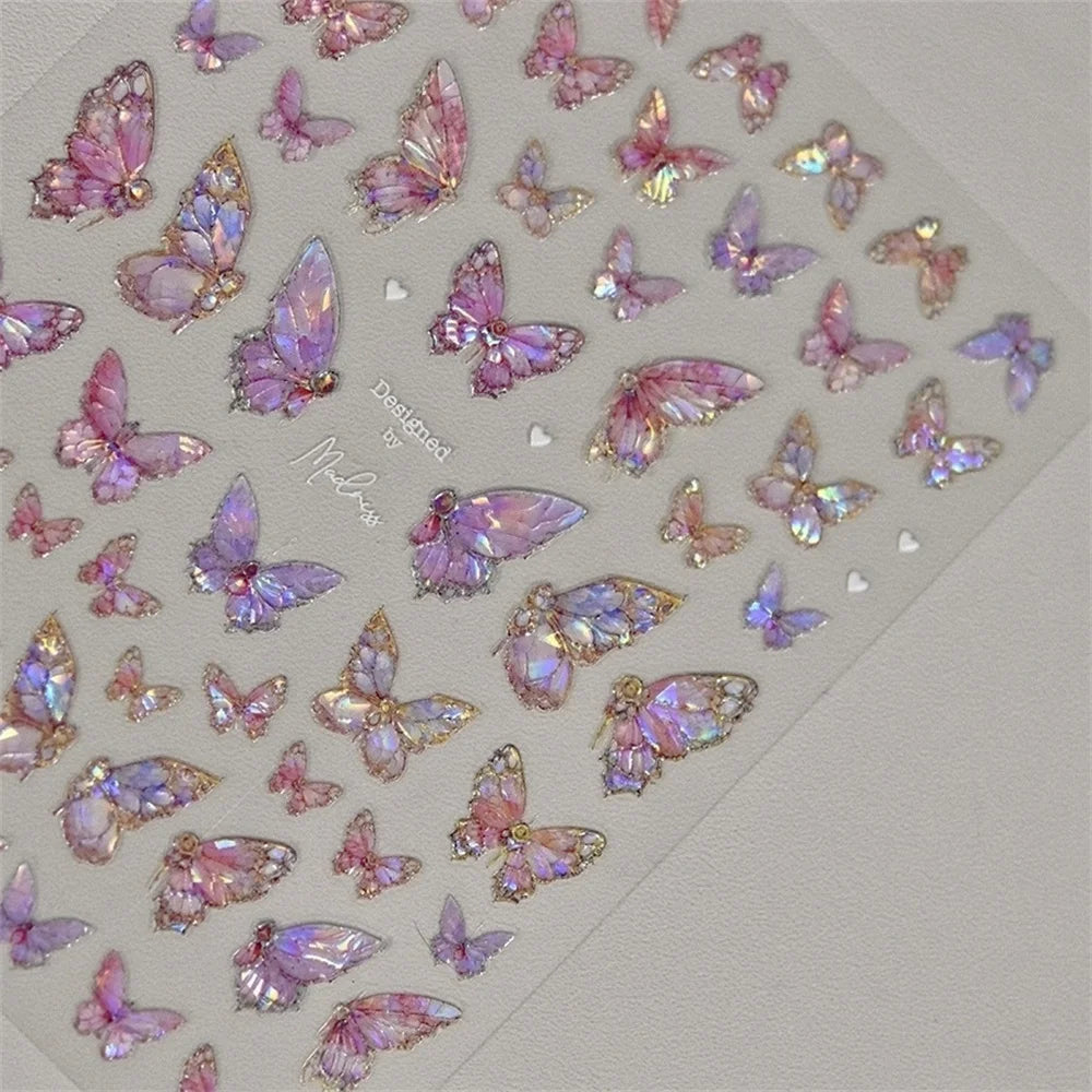 Kawaii Butterfly Nail Stickers for Stunning Manicure Decor - Smarsty