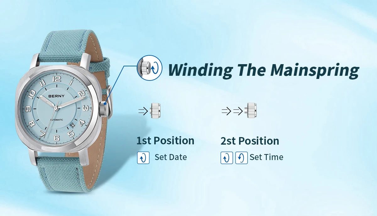 BERNY Women's Mechanical Watch With Sapphire Crystal - Smarsty