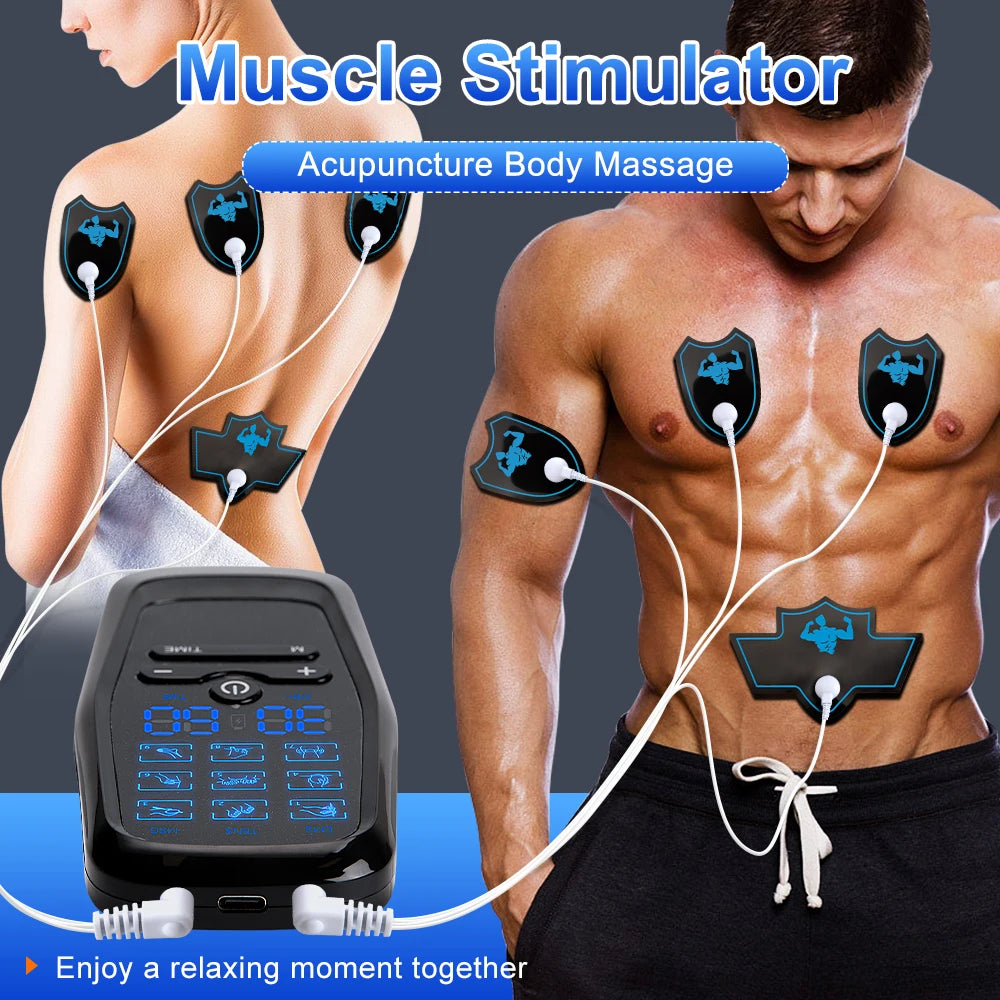 Electric Muscle Stimulator with Built-In Battery for Pain Relief - Smarsty
