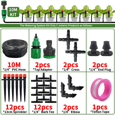 Automatic Garden Drip Irrigation System Kit for Easy Watering - Smarsty