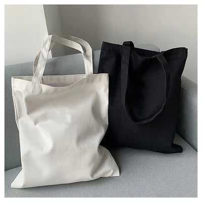Large Capacity Canvas Tote Bag Folding Reusable Eco - Smarsty