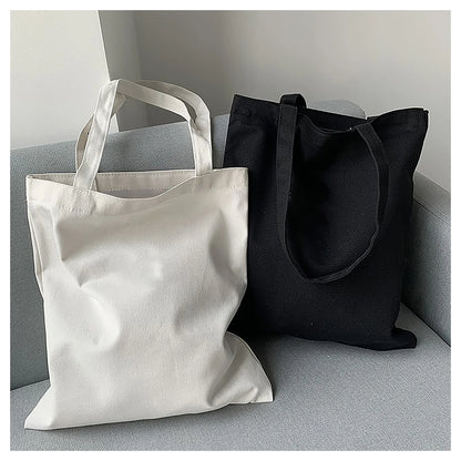 Large Capacity Canvas Tote Bag Folding Reusable Eco - Smarsty