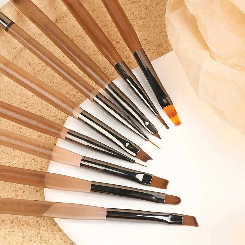 9PCS UV Gel Nail Brush Set for Creative Nail Art - Smarsty