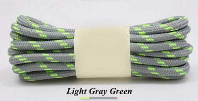 Round Climbing Shoelaces Hiking Walking Shoe Laces Work Boot Shoelace Outdoor Mountaineering Non Slip Duty Durable Shoestrings - Smarsty