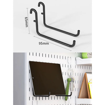 No Punching Pegboard Wall Organizer Panel Shelves For Gamer Room,bathroom,kitchen Storage Rack Organizer Pegboard Accessories