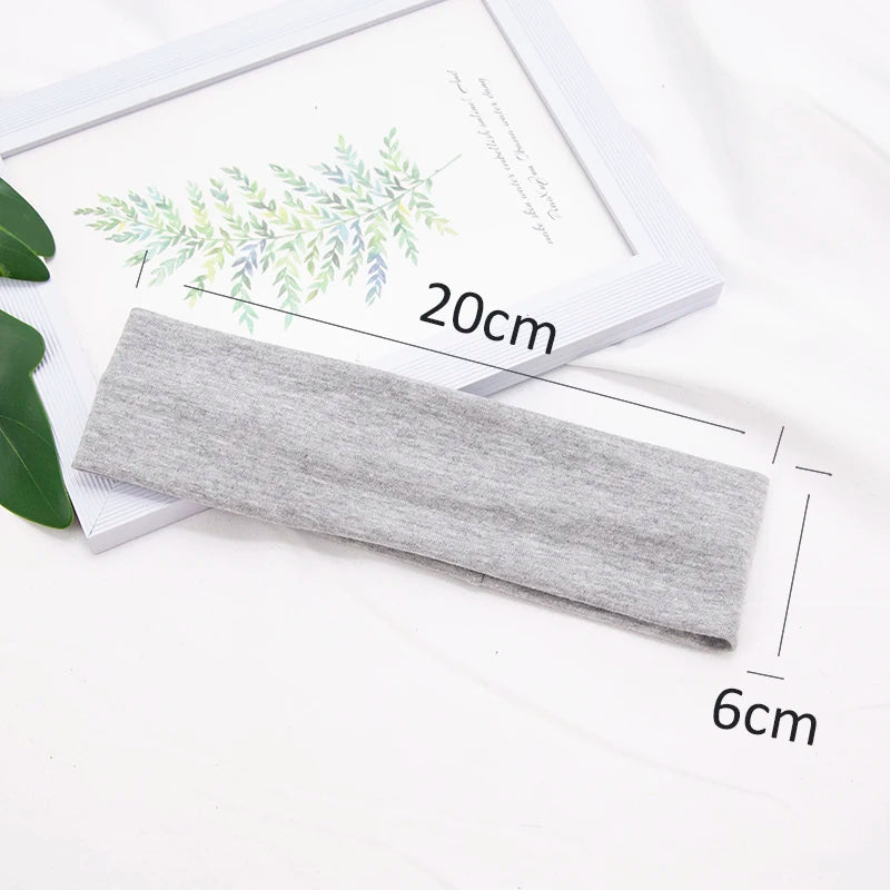 Cotton Stretch Headband For Women Men Comfortable Workout - Smarsty