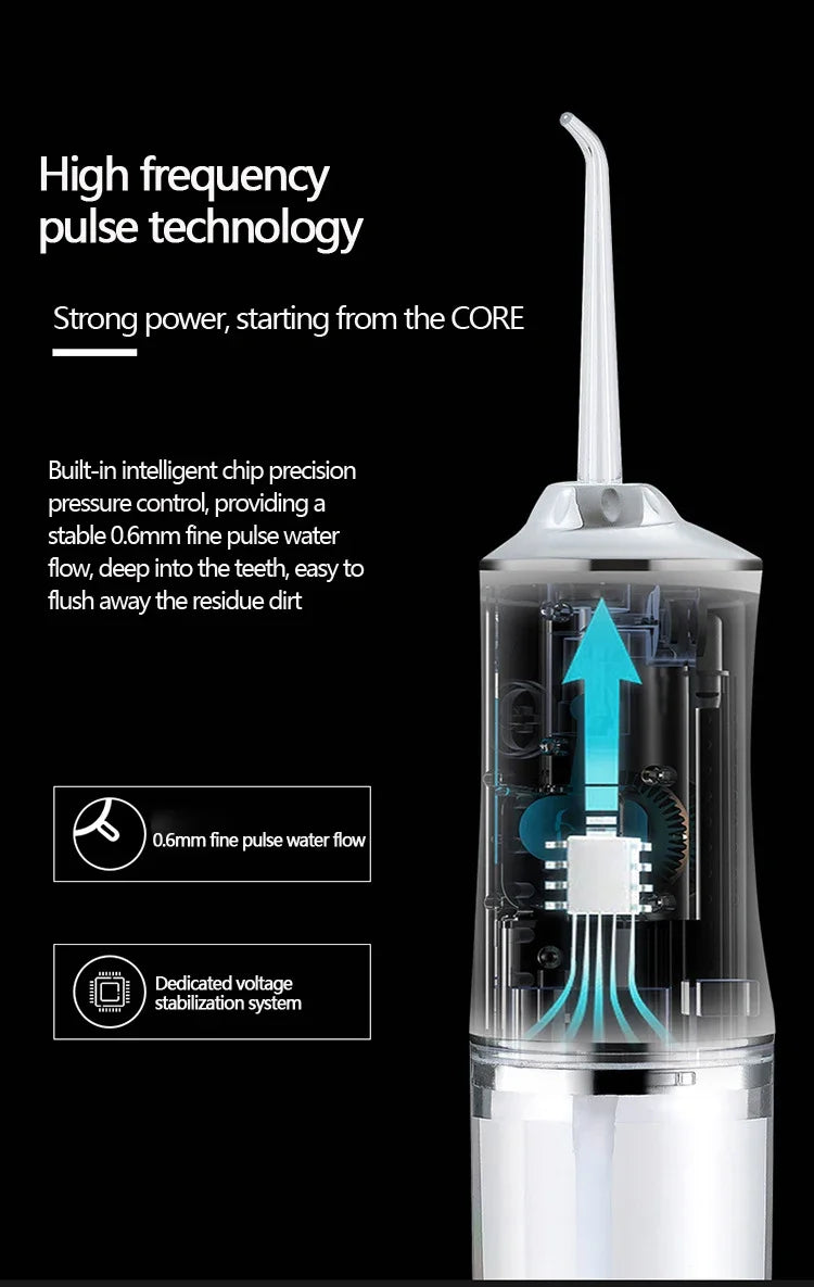 Oral Irrigator Dental Water Jet Flosser Appliance Pick Floss Dentistry Mouth Washing Machine Teeth Whitening Cleaning Tools - Smarsty