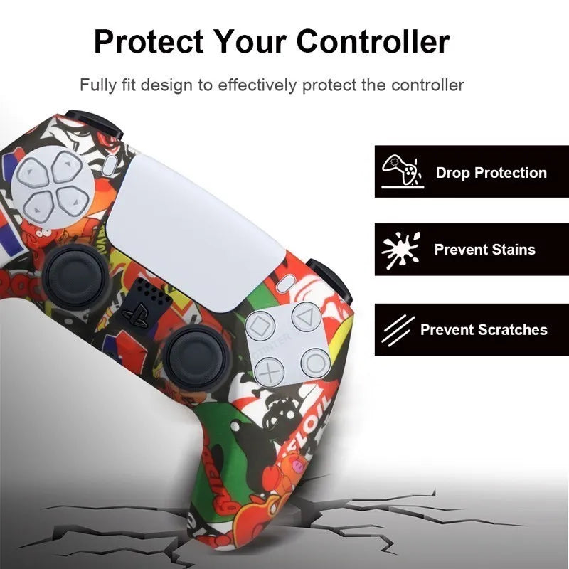Silicone Protective Cover for PS5 Controller Anti-Slip Grip - Smarsty
