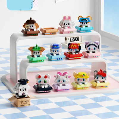 Animal Small Particle Dog Cat  Mini Building Blocks DIY Assembly Brick Sets Educational Toys for Kid 10 To 12 Year Birthday Gift - Smarsty