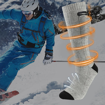 Electric Heating Socks 3 Mode Rechargeable Anti-Cold Thermal Heated Foot Warmer For Outdoor Camping Ski Sport Winter(no battery)