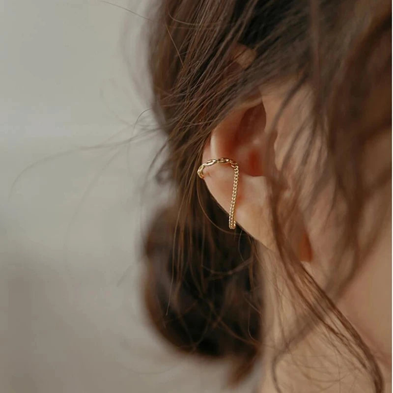 Minimalist No Piercing Ear Cuff Clip Earrings Comfortable - Smarsty