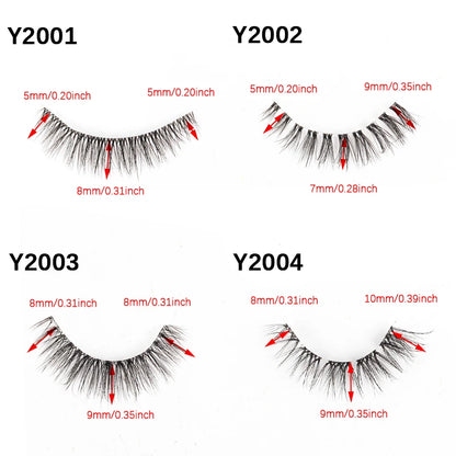 YSDO Natural Full Cat Eye False Eyelashes 3D Effect - Smarsty