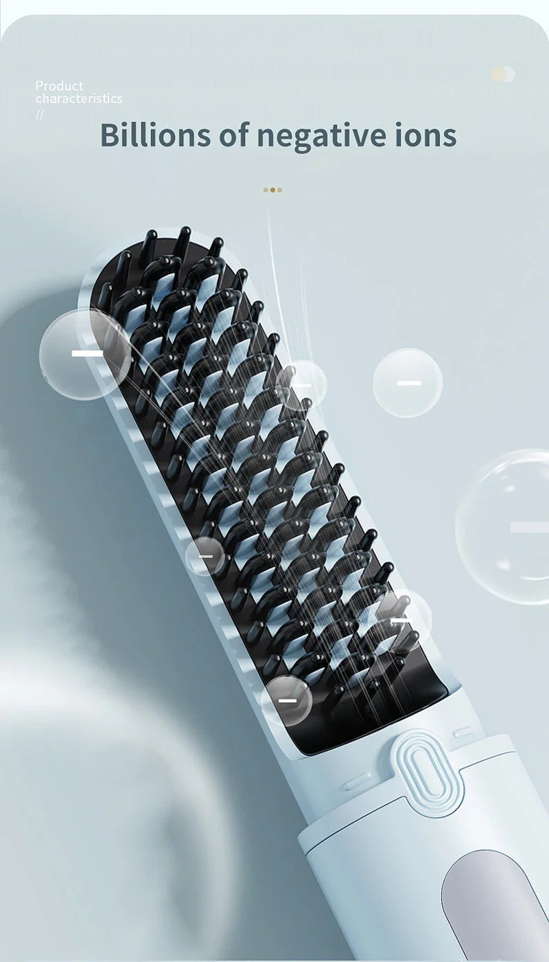 Portable Wireless Hair Straightener with Negative Ion Technology - Smarsty