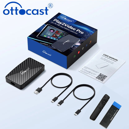 Wireless CarPlay Android Auto Adapter with Built in Apps - Smarsty