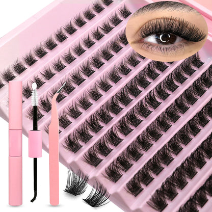 GROINNEYA DIY Eyelash Extension Kit with 280 Clusters - Smarsty