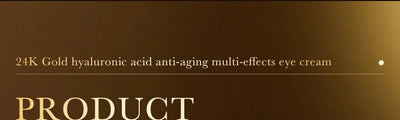24K Gold Hyaluronic Acid Eye Cream for Dark Circles - Smarsty