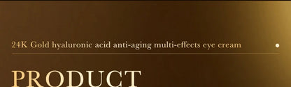 24K Gold Hyaluronic Acid Eye Cream for Dark Circles - Smarsty