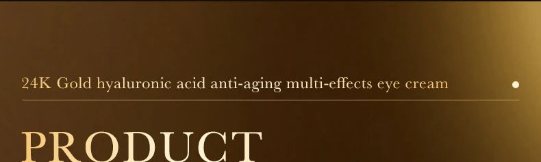 24K Gold Hyaluronic Acid Eye Cream for Dark Circles - Smarsty