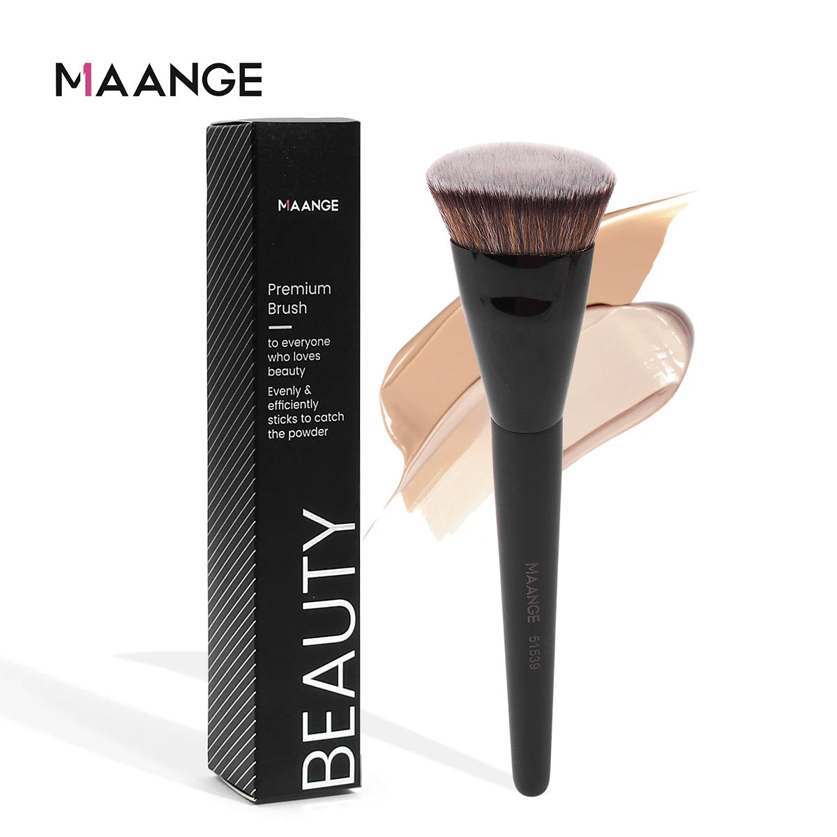 MAANGE Flat Round Makeup Brush for Flawless Application - Smarsty