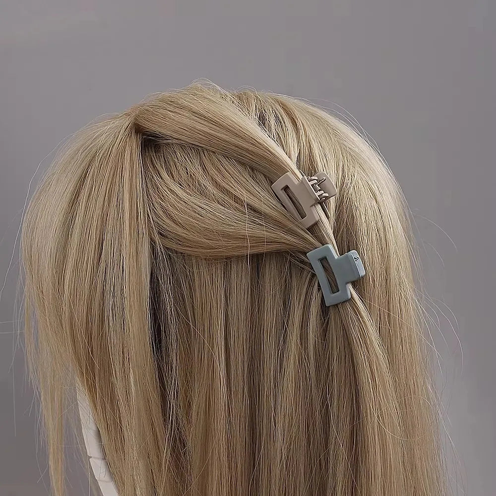 20 Pcs Matte Solid Color Hair Claw Clips For Women - Smarsty