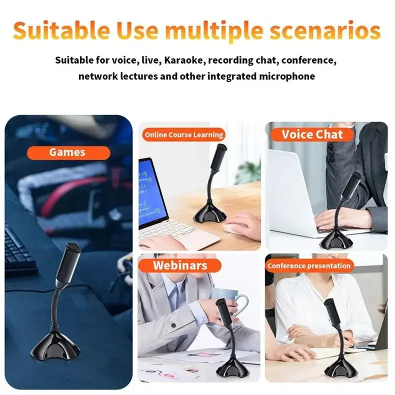 Professional Adjustable USB Microphone for Clear Gaming and Streaming - Smarsty