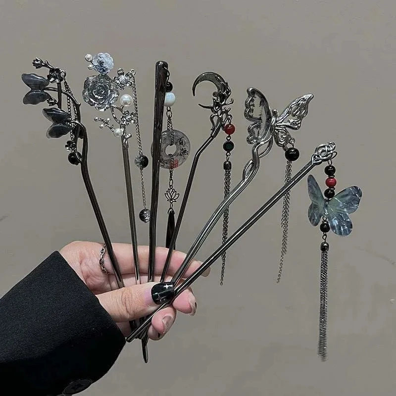 2024 Vintage Chinese Style Butterfly Hair Stick for Women - Smarsty